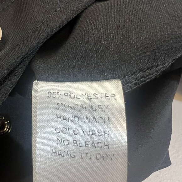 Entry Women’s Dress Pants Small Black Flare Zipper Stretch - Picture 10 of 10